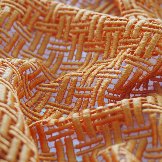 Stickerei orange